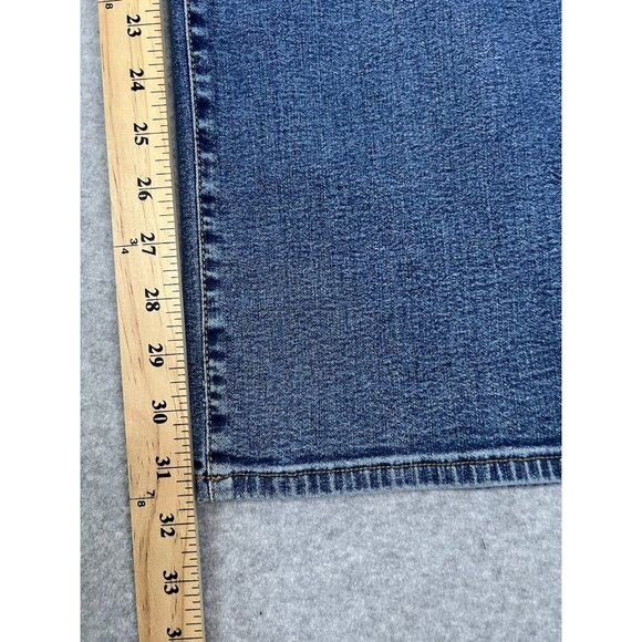 Jag Jeans Womens 20W Blue Stretch Straight Leg Denim Pants Plus Size - Picture 10 of 16